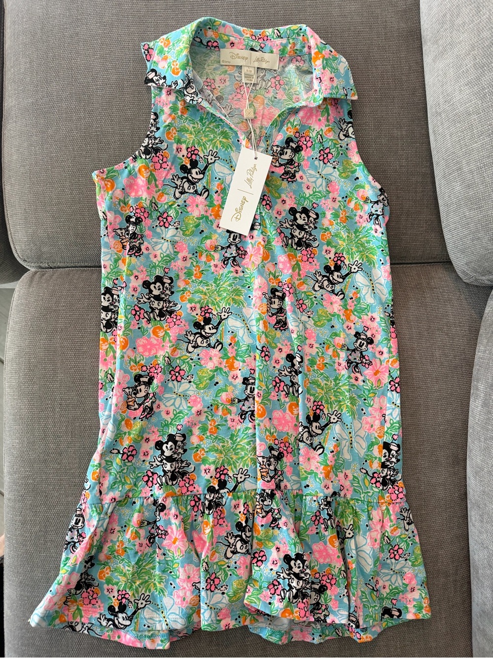 Lilly Pulitzer Lilly Hearts Disney Riegan Dress Size Large